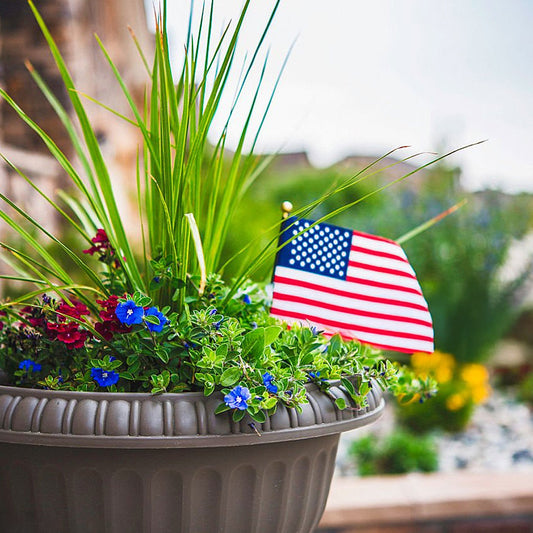 Fourth of July Porch Pots